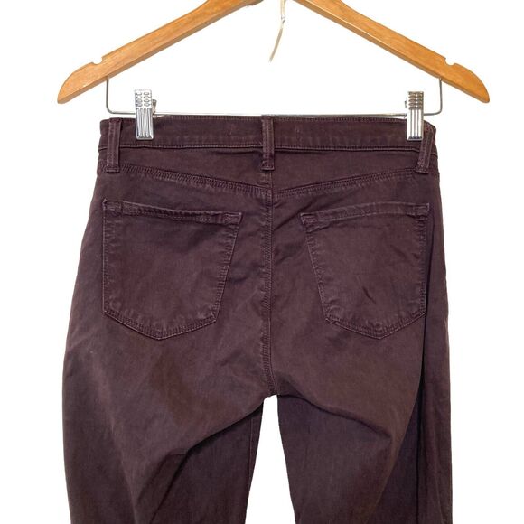 J Brand Size 26 Super Skinny Snifter Jeans Womens Wine Maroon Mid Rise Pants - Picture 4 of 12